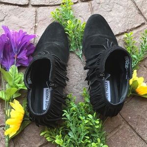 Steve Madden Fringe  Ankle Booties